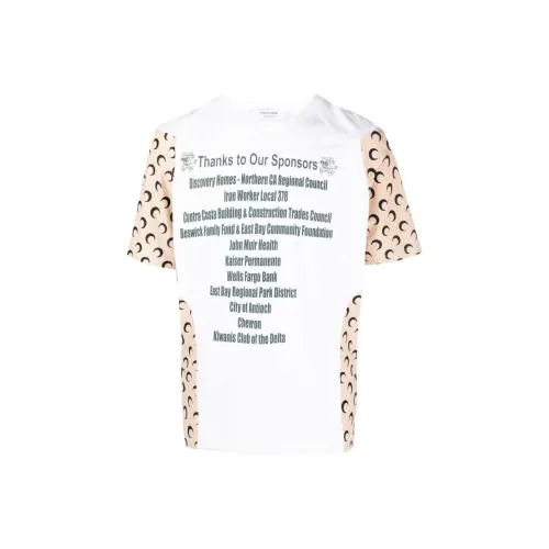 Marine Serre Белая Унисекс Рубашка T