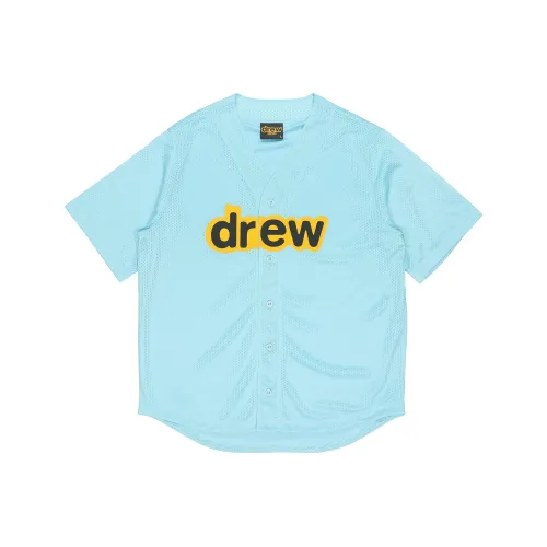 Drew House Letter Logo Series Синие Унисекс Футболки