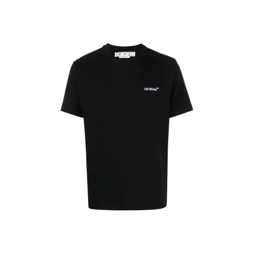 Off Белый SS23 T Рубашка Мужская Черная