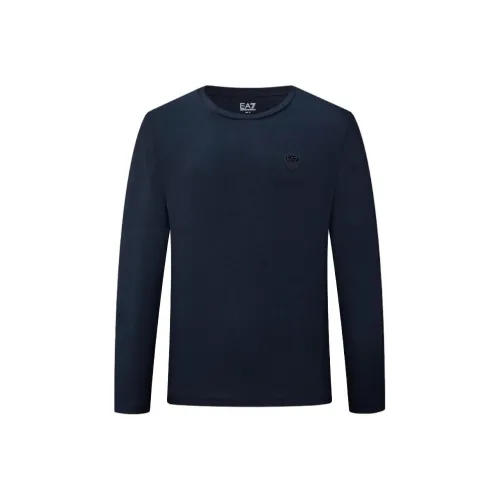 EMPORIO ARMANI EA7 T Рубашка Мужская Темно-синяя