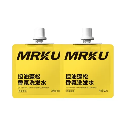 MRKU Oil Control FLUFFY Шампунь Контроль пушистости Облегчение зуда Сглаживание Анти-разрыв 20 мл*2