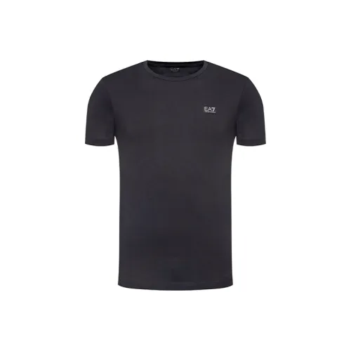 EMPORIO ARMANI EA7 Темно-синие мужские футболки