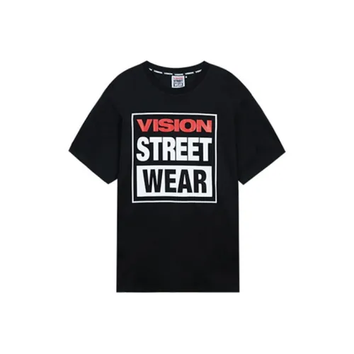 Vision Street Wear Черная Унисекс Футболка