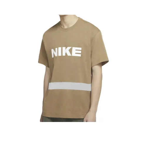 Nike Морская трава Коричневый Мужской T Рубашки