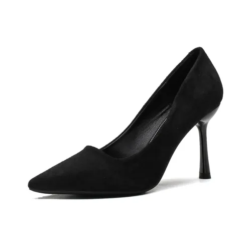 Dunnu Узкий каблук Высокие каблуки Женские Черный