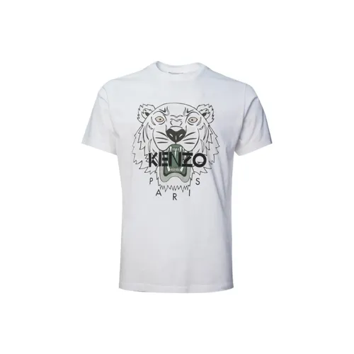 KENZO Classic Tiger Head Белый Мужской T-Рубашка