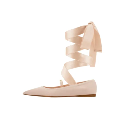 Ferragamo Туфли Mary Jane с плоской подошвой женские розовые