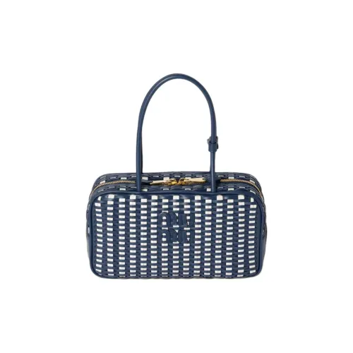 MIU MIU Beau Коровья кожа Сумка Унисекс Синий