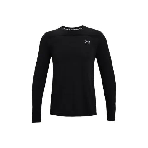 Under Armour Длинный рукав Т-рубашка Мужская Черная