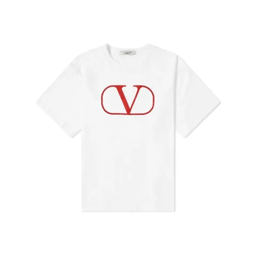 Valentino Красная Белая Мужская T-Рубашка