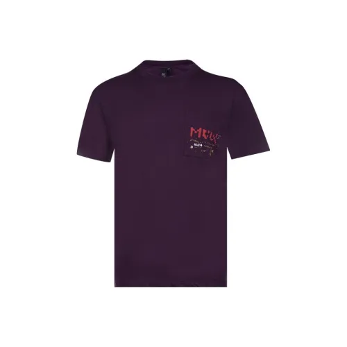 McQ Alexander McQueen Темно-фиолетовые Мужские T-рубашки