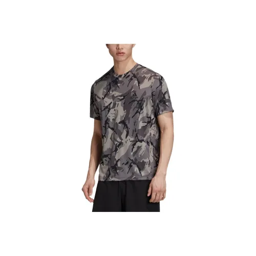 Adidas Голубино-серый Мужская T-рубашка