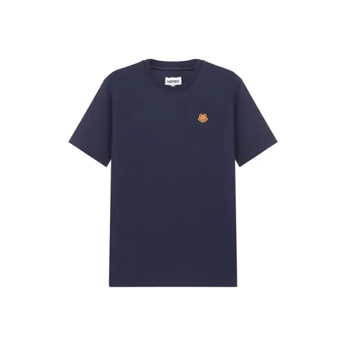 KENZO Classic Tiger Head Темно-синий Синий Мужская T-рубашка