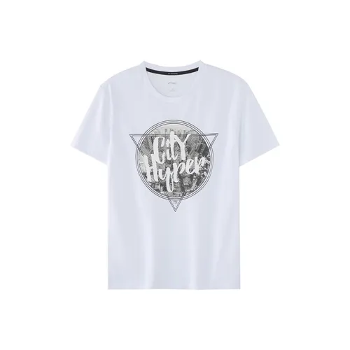 LINING Sports Fashion Collection Белая Мужская Футболка