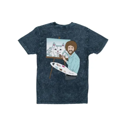 RIPNDIP совместный бренд Темно-синие Мужские T-рубашки