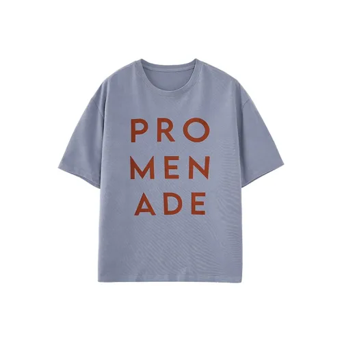 YOSHIYOYI Серо-голубая унисекс футболка