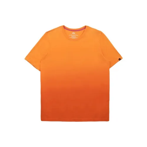 Совместный бренд Alpha Industries Оранжевые Мужские T-рубашки