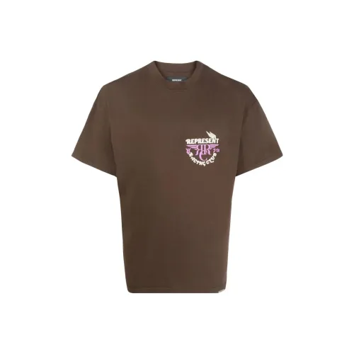 REPRESENT Коричневый Мужская T-Рубашка