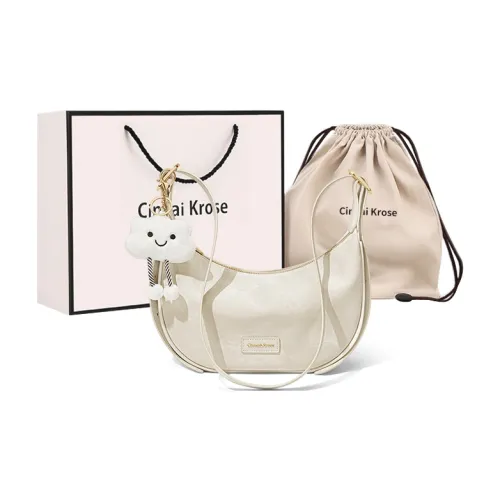 CinvaiKrose Сумка через плечо из коровьей кожи спортивная сумка-пельмень маленького размера женская экрю черный зеленый