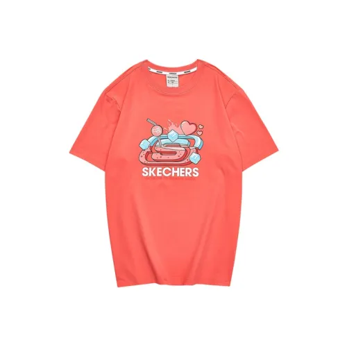 Skechers Hankou No. 2 Factory Joint Series Рукав с оборванным плечом T-рубашка Унисекс