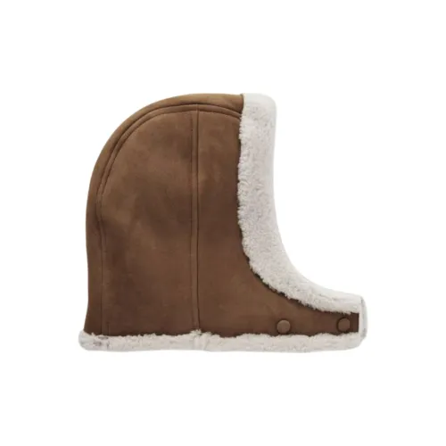 Yves Salomon Shearling Шапки и Кепки Женские Коричневый