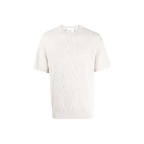 Neil Barrett совместная марка Айвори Мужская T-рубашка