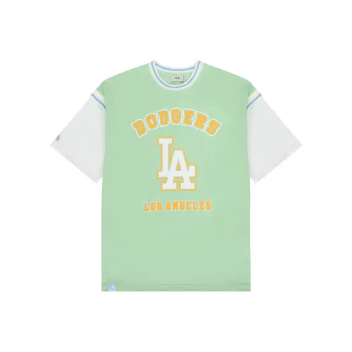 Mlb Base Logo Рукав с спущенным плечом T-рубашка Unisex Light Зеленый