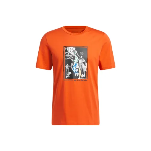 Adidas Originals T-Shirt Мужская Оранжевая Красная