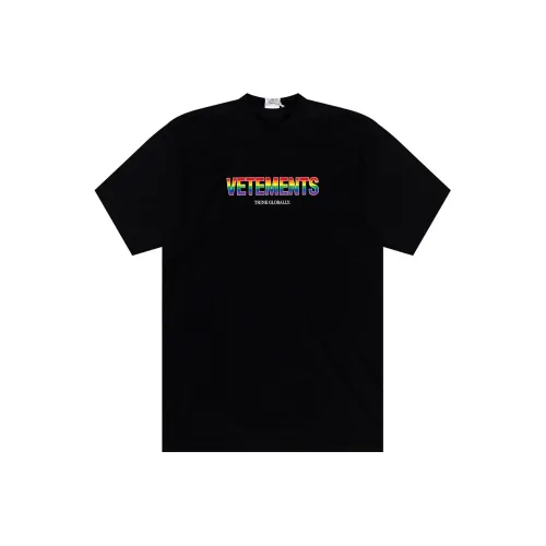Vetements Черные Мужские T-Рубашки