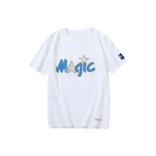 MITCHELL NESS Рукав с оборванным плечом T-рубашка Мужская Белая