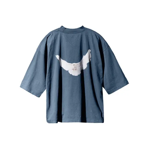 YEEZY Gap X Balenciaga Collaboration Темно-синяя унисекс футболка