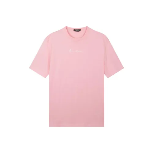 VERSACE Розовые Мужские T-рубашки