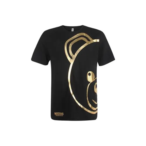 MOSCHINO Мужские черные T-рубашки