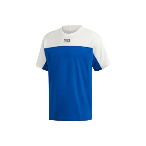 Adidas Blue Men's T-Shirts Adidas Синий Мужской Т-Ширт