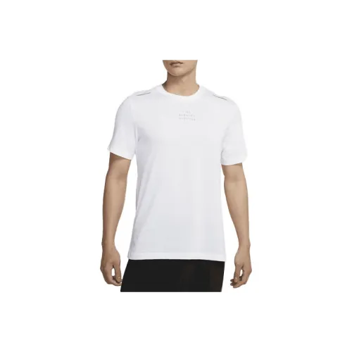 Nike Бег Т-Рубашка Мужская Белая