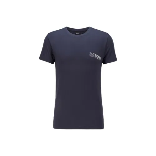 Hugo Boss Темно-синие мужские футболки T