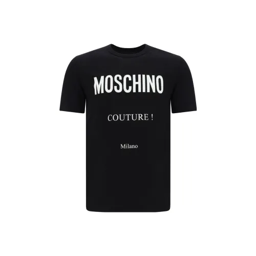 MOSCHINO Мужские черные T-рубашки