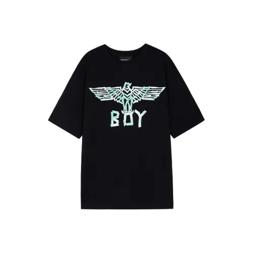 Boy London SS21 Прямой крой T-рубашка Унисекс Черный