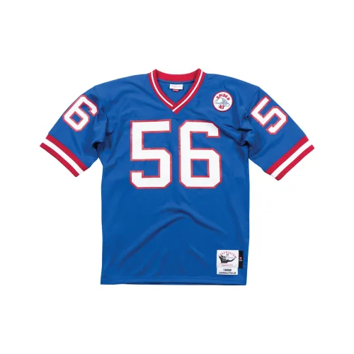 Mitchell Ness Blue Men's T-Shirts Mitchell Ness Синие Мужские Футболки