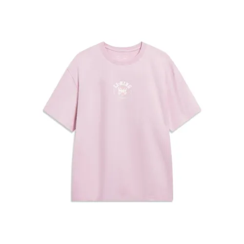 LINING Chinese Culture Series T-Shirt Мужская Песочный Нежно-Розовый