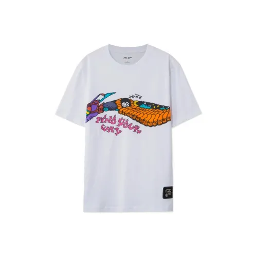 LINING Sports Fashion Collection Белая Мужская Футболка