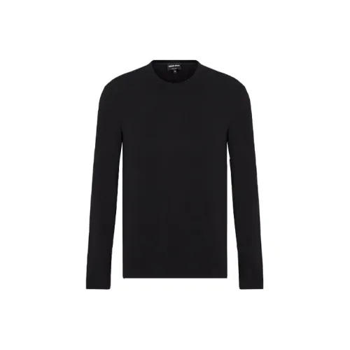 GIORGIO ARMANI Мужские черные T-рубашки