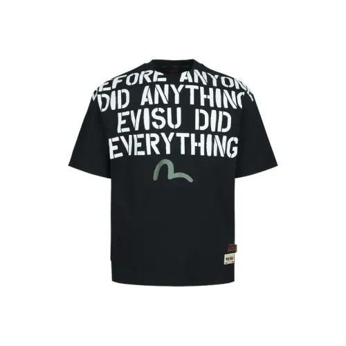 EVISU Черный Унисекс T-рубашки