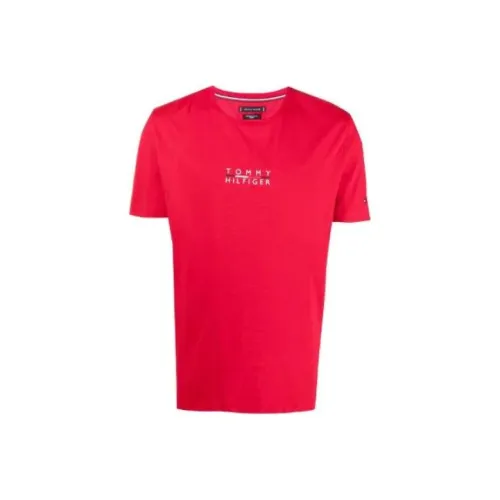 Tommy Hilfiger Red Men's T-Shirts Томми Хилфигер Красные Мужские Футболки