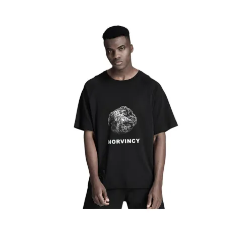 NORVINCY Комфортная и дышащая футболка для сгона пота из 100% хлопка унисекс