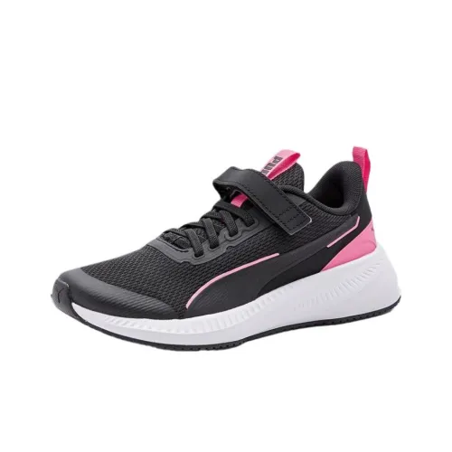 PUMA Flyer Lite Детская беговая обувь Низкий топ Черный Розовый Школьный возраст