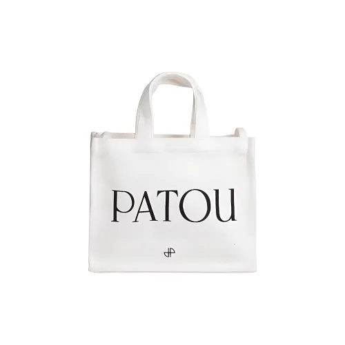 Patou Хлопок Тоут Сумка Сумка для покупок Сумка через плечо Сумка мини унисекс белая
