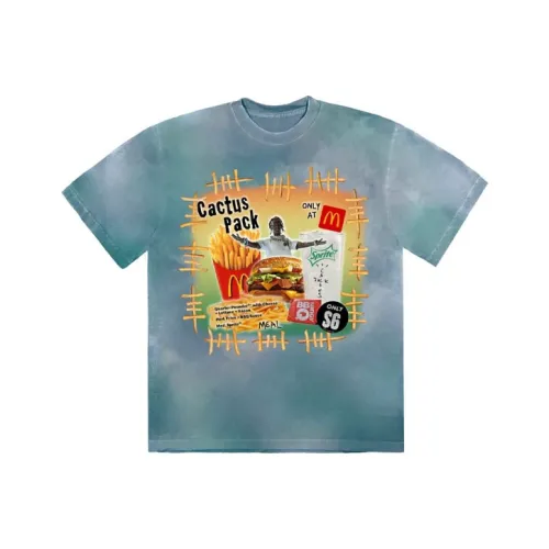 Travis Scott x McDonald's Футболка Унисекс Синяя