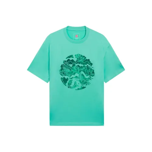 LINING Китай Li NING Светло-нефритовый зеленый Унисекс Футболка