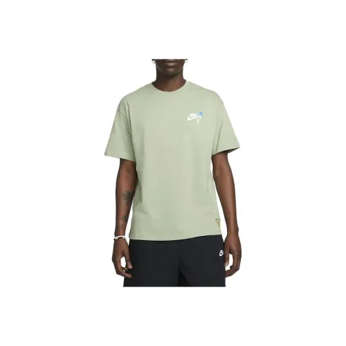 Nike Армейский зеленый Мужской T-рубашки